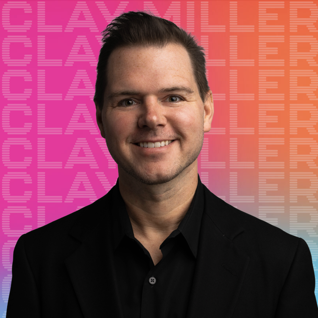 Man with black suit on